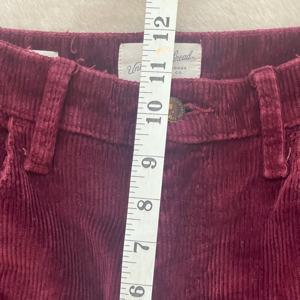 Universal Thread Burgundy Corduroy High Rise Skinny Jeans - Picture 9 of 10